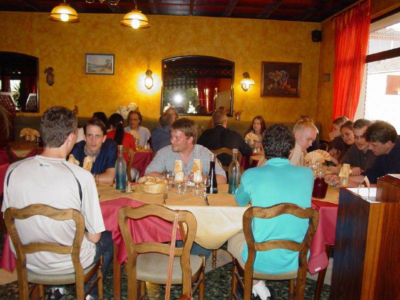 A local French Restaurant welcomes the workshop attendees.